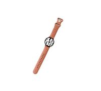 ENFIZD Correa grabada de leopardo de 20mm 22mm apta for Samsung Galaxy Watch 7 6 5 4 40mm 44mm Gear S3 correa de silicona 6Classic 43mm 47mm Active 2(Brown,20mm)