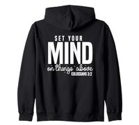 Enfoca tu Mente en lo Alto - Colosenses 3:2 Sudadera con Capucha