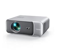 Enfoque automático y Piedra Angular: proyector portátil HD 1080P, WiFi6 Bluetooth 5.2, proyector Inteligente YABER Pro, proyectores de Cine en casa para Dormitorio/Smartphone/TV Stick