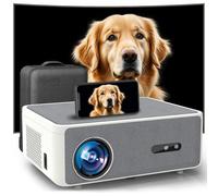 [Enfoque automático y soporte 4K] Proyector inteligente para exteriores con WiFi 6 y Bluetooth 5.2, proyector DIPIKPRJ 1300ANSI Movie 4K, 50% Zoom y Keystone automático, a prueba de polvo, proyector
