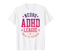 Enfoque de la Liga Neuro TDAH en Progreso Vintage Camiseta