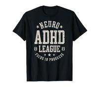 Enfoque de la Liga Neuro TDAH en Progreso Vintage Camiseta