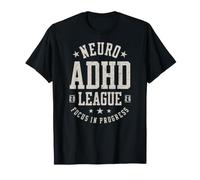 Enfoque de la Liga Neuro TDAH en Progreso Vintage Camiseta
