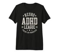 Enfoque de la Liga Neuro TDAH en Progreso Vintage Camiseta Premium