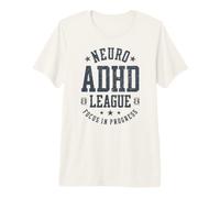 Enfoque de la Liga Neuro TDAH en Progreso Vintage Camiseta Premium