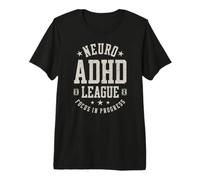 Enfoque de la Liga Neuro TDAH en Progreso Vintage Camiseta Premium