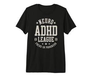 Enfoque de la Liga Neuro TDAH en Progreso Vintage Camiseta Premium