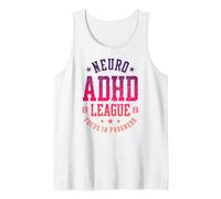 Enfoque de la Liga Neuro TDAH en Progreso Vintage Camiseta sin Mangas