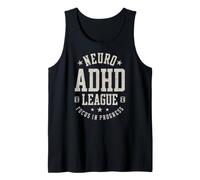 Enfoque de la Liga Neuro TDAH en Progreso Vintage Camiseta sin Mangas