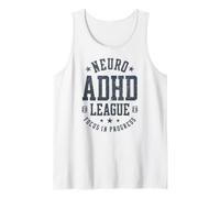 Enfoque de la Liga Neuro TDAH en Progreso Vintage Camiseta sin Mangas