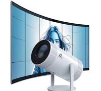 [Enfoque eléctrico] Mini proyector portátil Android 11 con WiFi 6 y Bluetooth, corrección Keystone, proyector al aire libre 16000L 4K compatible con iPhone/Android/TV Stick/HDMI/Laptop