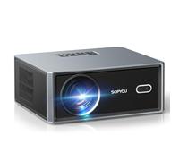 [Enfoque eléctrico/piedra clave automática] Proyector con WiFi y Bluetooth, 650 ANSI nativo 1080P 4K compatible con proyectores de películas al aire última intervensión Max 450 pulgadas, proyector de