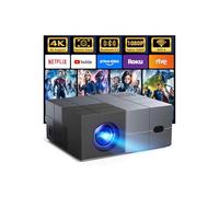 [Enfoque eléctrico] Proyector con WiFi y Bluetooth, proyector nativo 1080P de 20000LM con visualización, proyector inteligente portátil de películas YOWHICK 4K, compatible con teléfono/TV Stick