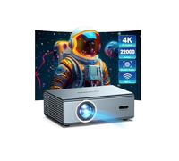 [Enfoque eléctrico] Proyector de soporte 4K con WiFi6 y Bluetooth 5.3, proyectores exteriores para uso de video exterior, proyector de películas para juegos, corrección automática de piedra angular