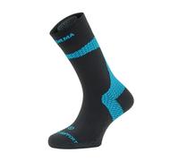 Enforma® ACHILLES SUPPORT TAPE SOCKS - Calcetines Técnicos con Tecnología COOLMAX | Máxima Comodidad para Running, Fascitis Plantar y Protección del Tendón de Aquiles NEGRO/AZUL T/M