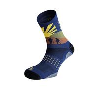 Enforma Calcetines Peregrino Senderismo Unisex Camino Santiago Antibacterianos Trail Running Termorreguladores Antirozaduras Secado Rápido Trekking Montaña Acolchados Ciclismo Softair Plus (42-44)