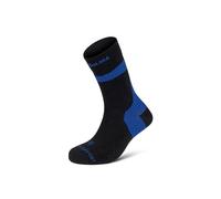 Enforma® Calcetines Técnicos TAPE SOCKS con Tecnología COOLMAX - Máxima Comodidad para Running, Trail Running, Alivio de Fascitis Plantar y Protección del Tendón de Aquiles (NEGRO/ROYAL, XL(45/47))