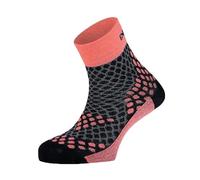 Enforma® Modelo BARCELONA -Calcetines Compresivos Running Hombre y Mujer -Antiampollas, Trail Running y Deporte - Resistentes Transpirables (FR/ES, Letras, S Naranja)
