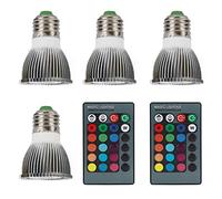 Enforose Foco de aleación de aluminio 40WRGB, módulo led brillante, lámpara de Control remoto RGB, taza 85-265V E27, bombilla que cambia de color