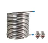 Enfriador, 50 Pies (15,2 M) Bobina Del Sistema De Puré De Recirculación De Intercambio De Calor Tubo De 10" De Diámetro 1/2" OD 304SS(Weldless)
