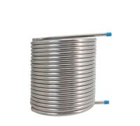 Enfriador, 50 Pies (15,2 M) Bobina Del Sistema De Puré De Recirculación De Intercambio De Calor Tubo De 10" De Diámetro 1/2" OD 304SS(Basic)