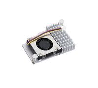 Enfriador Activo Oficial Ventilador Enfriador Disipador de Calor de Aluminio Anodizado 5V Soporte Control de Velocidad PWM para Raspberry Pi 5