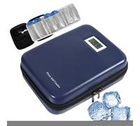 Enfriador aislado - Bolsa fría para medicamentos durante 9-12 horas - Estuche fresco para bolígrafo medicinal con pantalla de temperatura, caja de refrigeración para almacenamiento, coche, viajes de