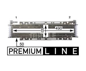 Enfriador de aceite, aceite de motor MAHLE CLC 206 000P
