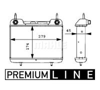Enfriador de aceite, aceite de motor MAHLE CLC 27 000P