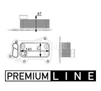 Enfriador de aceite, aceite de motor MAHLE CLC 79 000P