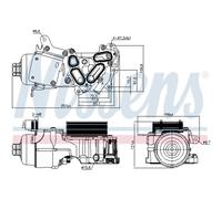Enfriador de aceite, aceite de motor NISSENS 91124