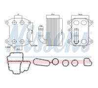 Enfriador de aceite, aceite de motor NISSENS 91272