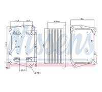Radiador de aceite del motor rerigerado por agua 91274 NISSENS
