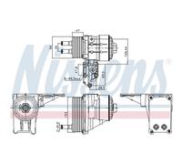 Enfriador de aceite, aceite de motor NISSENS 91328