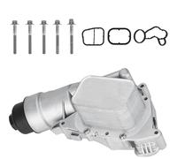 Enfriador de aceite automotriz Compatible con Bmw Serie 2 F45 F46 X1 F48 X2 F39 Mini F56 F55 F54 carcasa filtro aceite motor 11428511391 11428585235 enfriador de aluminio Radiador