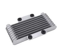 Enfriador de Aceite de Aluminio de 8 Filas Plateado M10 * 1,25 para Motocicleta Modificado de 125ml para Moto GY6
