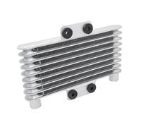 Enfriador de Aceite for Motocicleta, radiador Apto for Motor de refrigeración de Aluminio, Adaptador de 125ml, 125CC-250CC, Enfriador de Aceite for Motocross, Dirt Bike ATV(Silver m10 x 1.25)