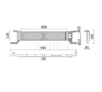 Enfriador de aceite MAHLE CLC 324 000P