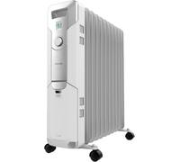 Cecotec Radiador Eléctrico de Aceite ReadyWarm 11000 Space. 11 Módulos, Bajo Consumo, 2500 W, 3 Niveles, Recogecables, Sistema de Seguridad, Ruedas, 25 m2