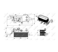 Enfriador de aceite, transmisión automática EASY FIT NRF 31749