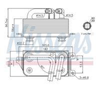 NISSENS Radiador de aceite, transmisión automática para BMW: Série 7, Série 6, Série 5 (Ref: 90623)