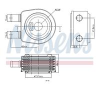 Enfriador de aceite, transmisión automática NISSENS 90798