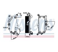Enfriador de aceite, transmisión automática NISSENS 90942