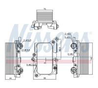 NISSENS 91226 Radiador de aceite, transmisión automática