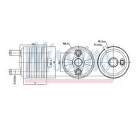 Enfriador de aceite, transmisión automática NISSENS 91267