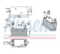 Enfriador de aceite, transmisión automática NISSENS 91283