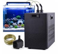 Enfriador de Acuario con Bomba y Manguera | Disipación rápida de calor, funcionamiento silencioso, refrigeración estable del agua, apto para acuarios de arrecife, baños