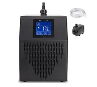 Enfriador de Acuario de 160 litros,Ajustable Mediante Control táctil/Remoto | Temperatura: 0℃ - 50℃, Potencia: 1/10 HP, Funcionamiento silencioso, con tubería y bomba de agua