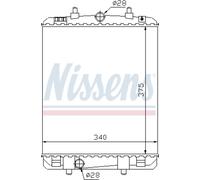 Enfriador de Agua Apto para Citroën C1 Peugeot 107 Aygo Pm Pn WNB1 KGB1