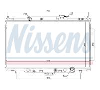 NISSENS 68103 Radiador, refrigeración del motor